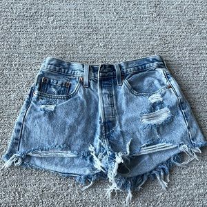 Levi’s light wash shorts